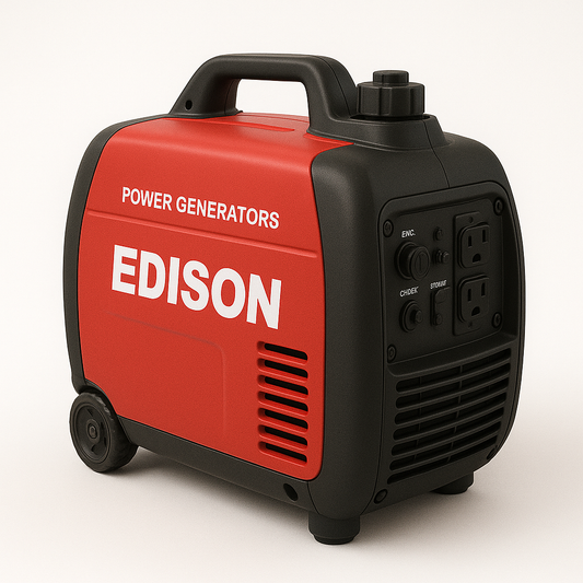 Edison 2300W Inverter Generator – Heavy-Duty Red
