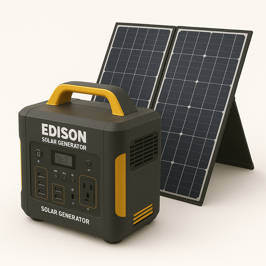 Edison Solar Generator Kit – 500Wh + Panel